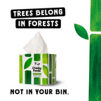 The Cheeky Panda Bamboo Facial Tissues Boxes | 12 x Tissue Boxes | Soft 3 Ply Bamboo Tissue Paper Bulk | Sustainable Tissues Cube Box