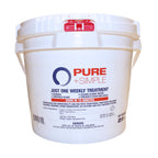 Pure + Simple | All-in-One Weekly Pool Treatment | Controls Algae & Clarifier for Swimming Pools with Copper-Based Formula | Ideal for Above Ground and Inground Use - 25 lbs