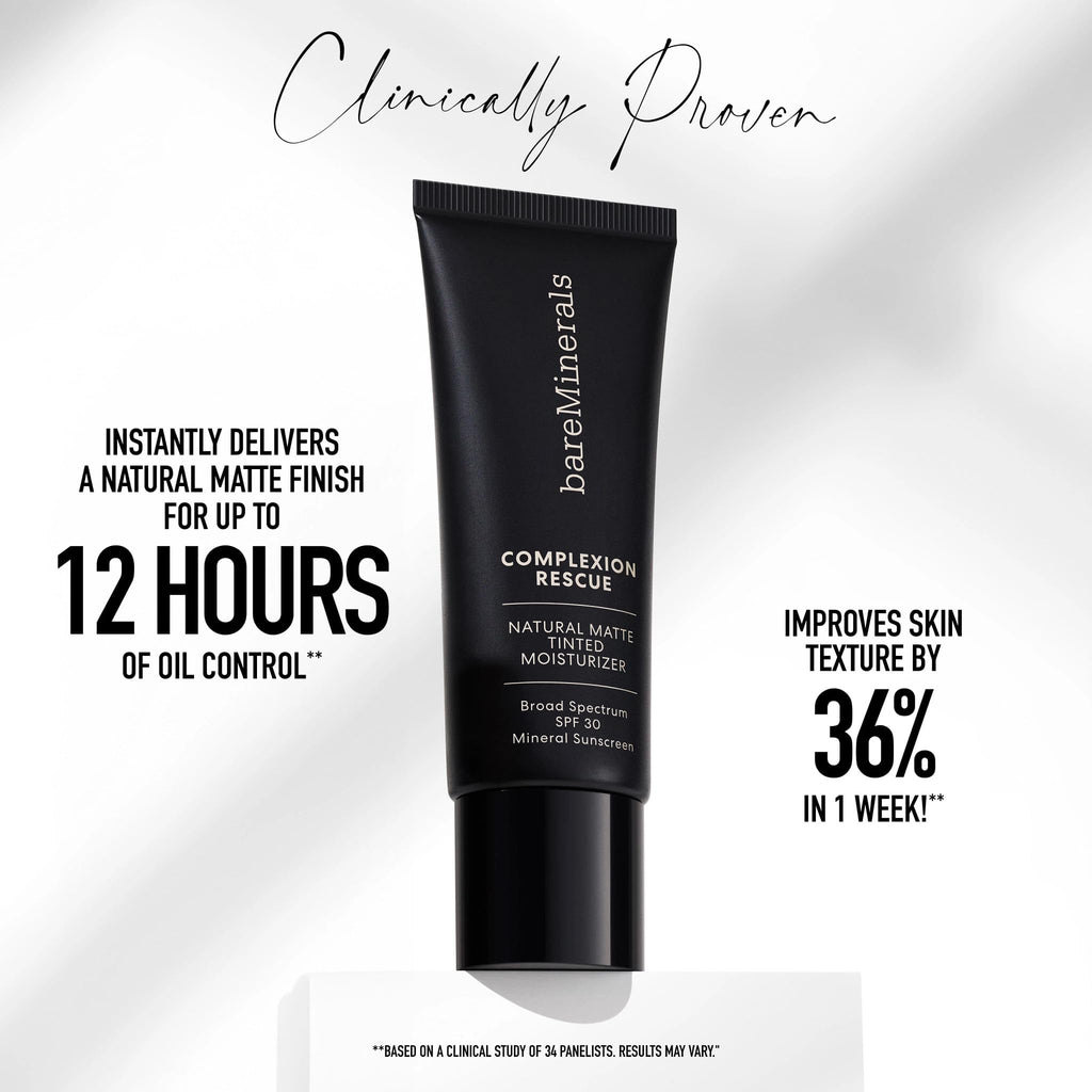 Complexion Rescue Natural Matte Tinted Moisturizer, Birch 1.5, Vegan, Cruelty-Free & Dermatologist-Tested