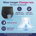 Dry Direct Noir Ultimate Protective Underwear (XLarge - Pack of 14) by Parentgiving