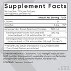 Sports Research® Ashwagandha Softgels with Coconut MCT Oil - Natural Ayurvedic Adaptogen Made with Shoden® Ashwa for Relaxation, Calm & Sleep Support - Gluten Free & Vegan Friendly - 120 Count
