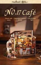 Rowood DIY Miniature House Kits for Adults-NO.17 Cafe