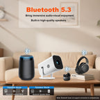 YGSKK Mini Projector with Wifi and Bluetooth, Built-in Apps,Movie Projector