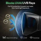 VIVOSUN Grow Room Glasses, Indoor Hydroponics LED Grow Light Glasse, Anti-UV Glasses for Visual Eye Protection, 1pcs