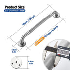 Grab Bars for Shower 2 Pack 18-Inch, Stainless Steel Anti-Slip Safety Shower Handle for Elderly Bathroom Wall Support Handicap Handicap Grab Bars for Seniors, Brushed Nickel