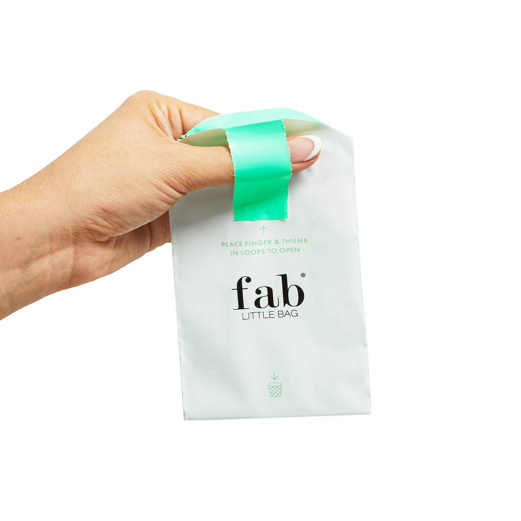 Fab Little Bag Starter Plus Pack - 45 Sanitary Disposal Bags Plus Recyclable Refill Pack for Out and About (45 Pack)