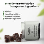 Cured 3 in 1 - Pure Himalayan Shilajit Gummies for Men & Women | Sea Moss Ashwagandha, & Manuka Honey Organic with 85+ Trace Minerals | All-Natural & 100% Vegan | Non-GMO | Made in America