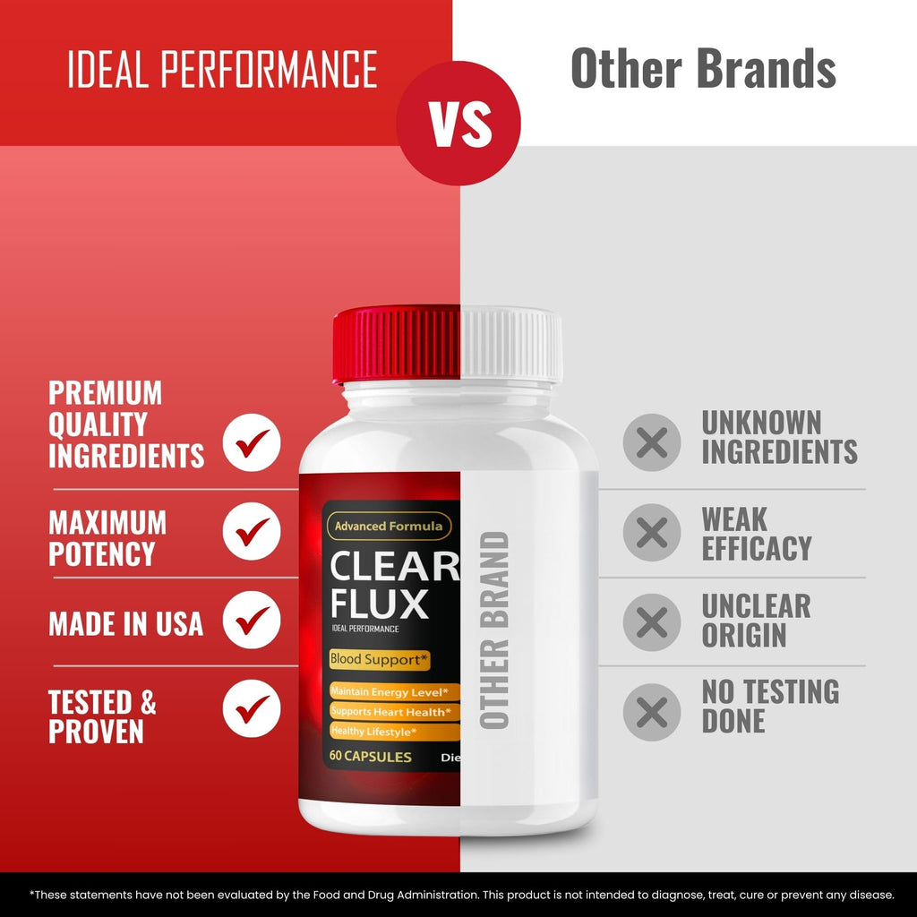 Clear Flux Supplement, Super Boost Clear Flux Supplement, Clear Flux Pills, Official Formula, Premium Support to Maintain Stable Levels & Healthy Circulation, Clear Flux Health Reviews (5 Pack)