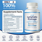 Trobyot Lymphatic Drainage Capsules for Sedentary Lifestyles | Lymphatic Support Supplement with Dandelion & Cleavers | Supports Fluid Balance, Digestion & Circulation | Non-GMO, Vegan | 60 Count