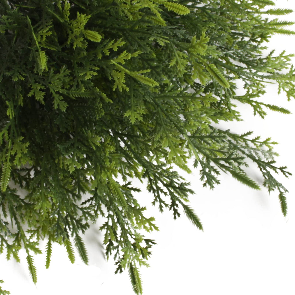 Yoratee Artificial Outdoor Plants 12 PCS Christmas Fake Cedar Pine Stems UV Resistant Faux Greenery Branches for Window Boxes Planters Garden Porch Home Decor