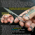 Barber Scissors 7" Professional Sliding Hair Scissors Willow Shape Sliding Hair Shears Professional Haircut Razor Edge 440c Barber Shears KINSARO for Hairdresser Barbershop or Home Use