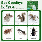 Mouse Rodent Repellent,25 Pack Peppermint Oil Mouse Traps for Rat Mice, Ant, Roach, Spider, Squirrel, Nature Mouse Deterrent for Indoor Outdoor Use, for Garden & Home, Family & Pet Safe GR