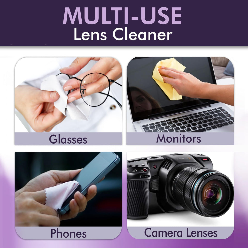 OptiSource International Clear View Screen & Lens Cleaner for Eyeglasses, Laptops, Smartphones, & Other Screens, 1 Gallon