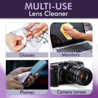 OptiSource International Clear View Screen & Lens Cleaner for Eyeglasses, Laptops, Smartphones, & Other Screens, 1 Gallon
