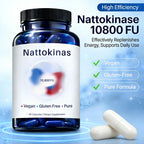 CALMTIVA Ultimate Nattokinase 10800 FU Capsules, Nattokinase Supplement for Heart Health & Daily Wellness Support, Vegan, Gluten Free, 60 Capsules