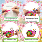 32 Sets Spring Flower Suncatcher Kit Butterfly Suncatchers DIY Window Art Kit Paint Sun Catcher Ornaments for Spring Easter Home Activity Art Craft Project Birthday Party Favors