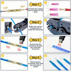 620PCS Heat Shrink Wire Connectors Electrical Connectors Kit Wire Connectors Kit, CEACHOI Marine Grade Waterproof Terminals Butt Connectors, Spade Fork Ring Butt Splices