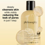 philosophy purity made simple one-step mattifying facial cleanser - with bamboo extract - oil-free formula gently removes makeup & dirt, leaving skin with a healthy, matte appearance - 8 fl oz