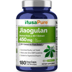 NusaPure Jiaogulan Capsules, 450 mg, 180 Veg Capsules (Non-GMO, Vegan)
