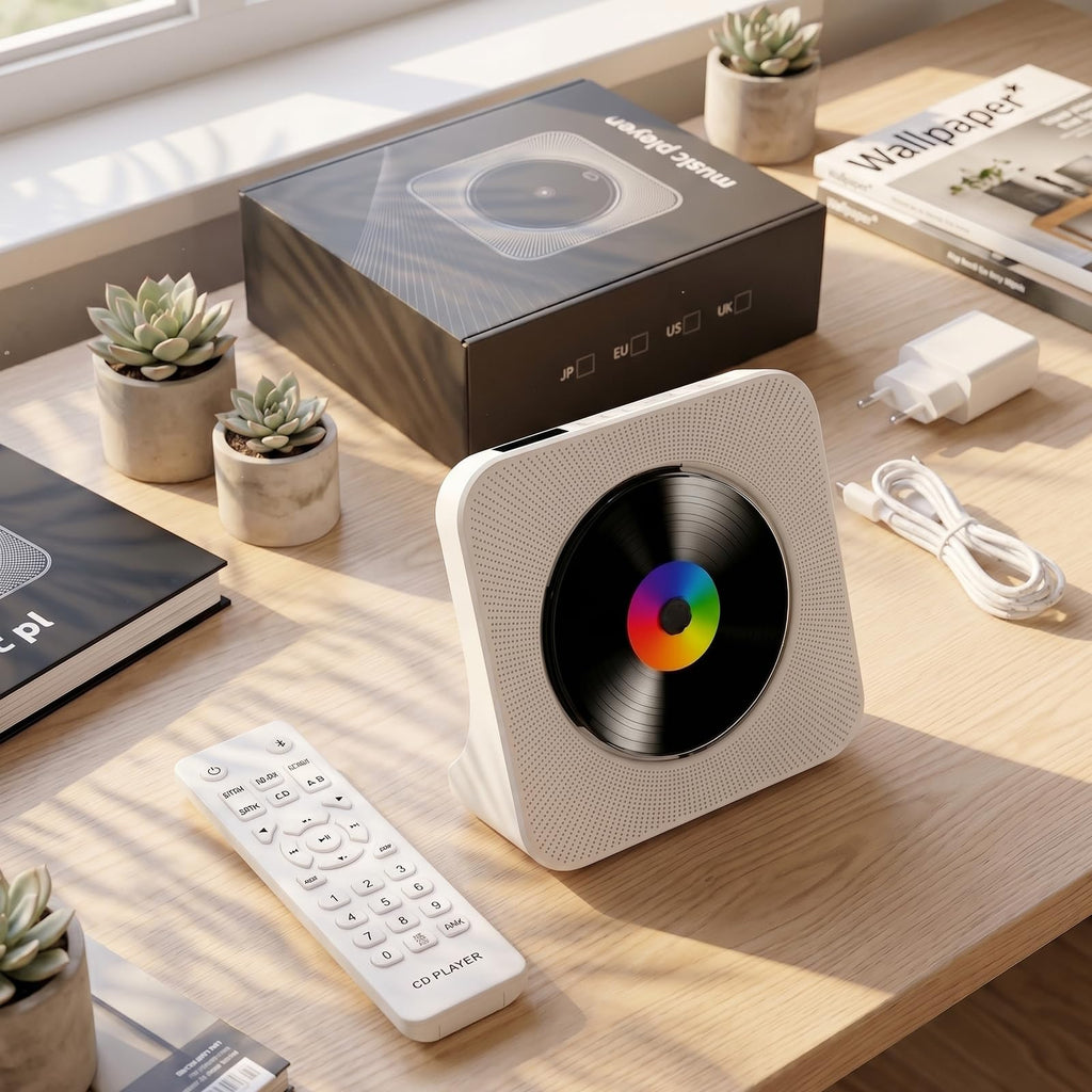 Gueray CD Player Portable Bluetooth Desktop CD Players for Home
