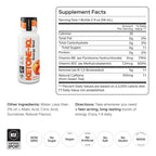 Ketone-IQ Exogenous Ketone Energy Shots with Caffeine - 12 Pack of Green Tea Caffeine Shots with 5g Bioidentical Ketones and B Vitamins - Fast Acting, On The Go Clean Energy Drink (Peach)