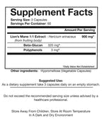ORIVeDA Lion’s Mane Organic Mushroom Extract 2-Pack - Fruiting Body 180 v-caps, Pure Mycelium 180 v-caps • Supports The Brain and Nervous System