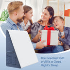 Welzona 12inch Wedge Pillow for Sleep, Updated Bed Wedge, Acid Reflux, Heartburn, GERD, Neck Pain, Cooling Memory Foam Top, Removable Washable Cover Incline Wedge Pillow for Improved Sleep