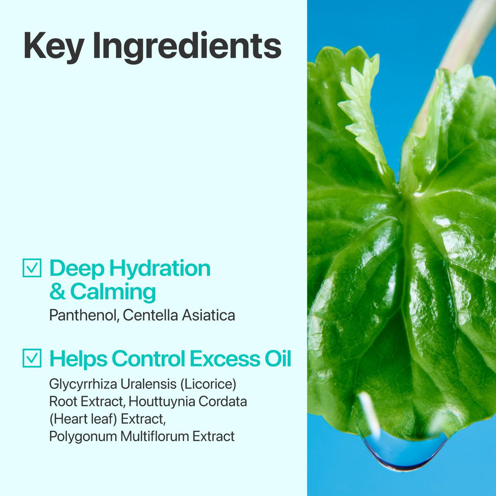 numbuzin No.1 Toner | Pure-Full Calming Herb Toner | Breakouts, Redness, Excess Oil Control | Centella Asiatica, Heartleaf, Licorice Root | Acne-Prone, Sensitive Skin | 10.14 fl. oz.