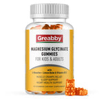 Magnesium Glycinate Gummies for Kids & Adults - Magnesium Glycinate 300mg Chewable Supplement - Promotes Sleep, Muscle, Relaxation (60Count)