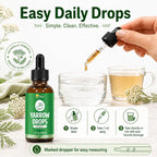 Yarrow Herb Tincture, Organic Yarrow Extract Liquid Drops, Alcohol-Free Achillea Millefolium Herbal Supplement for Women, GMP Certified, Vegan, Non-GMO, Gluten-Free, 1 Fl Oz