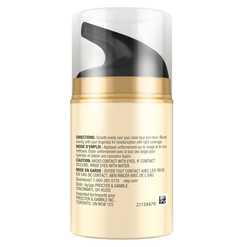 Olay CC Cream, Total Effects Moisturizer with Foundation, 7-in-1 Hydrates, Replenishes, Brightens, Evens Tone, Minimizes Look of Pores, Firms, Smooth- Sheer Coverage, Anti-Aging, 1.7 oz