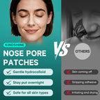 kindshine 60 Count Nose Pore Patches, Medical-Grade Hydrocolloid Pore Strips, Overnight Oil-Absorbing & Pore-Refining, Pimple Stickers to Absorb Acne Nose Gunk