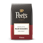 Peet's Coffee Ground Coffee Dark Roast, Major Dickason's Blend, 18 Ounces