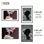 upsimples 24x36 Poster Frame, Wall Decor Picture Frames, Black 1 Pack