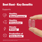 Sandhu's Beet Root Capsules 1200mg with BioPerine & Grape Seed Extract – Nitric Oxide Support Endurance – 60 Caps 30-Day Supply – Made in USA