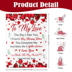 Lavua Anniversary Romantic Gifts for Wife or Girlfriend, to My Love Blanket