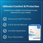 McKesson Ultra Briefs, [60 Count], XL, 58-64 in. Incontinence Adult Diapers with Tabs, Heavy Absorbency, Unisex, Disposable, Elastic Leg Gathers and Contoured Fit for Men and Women