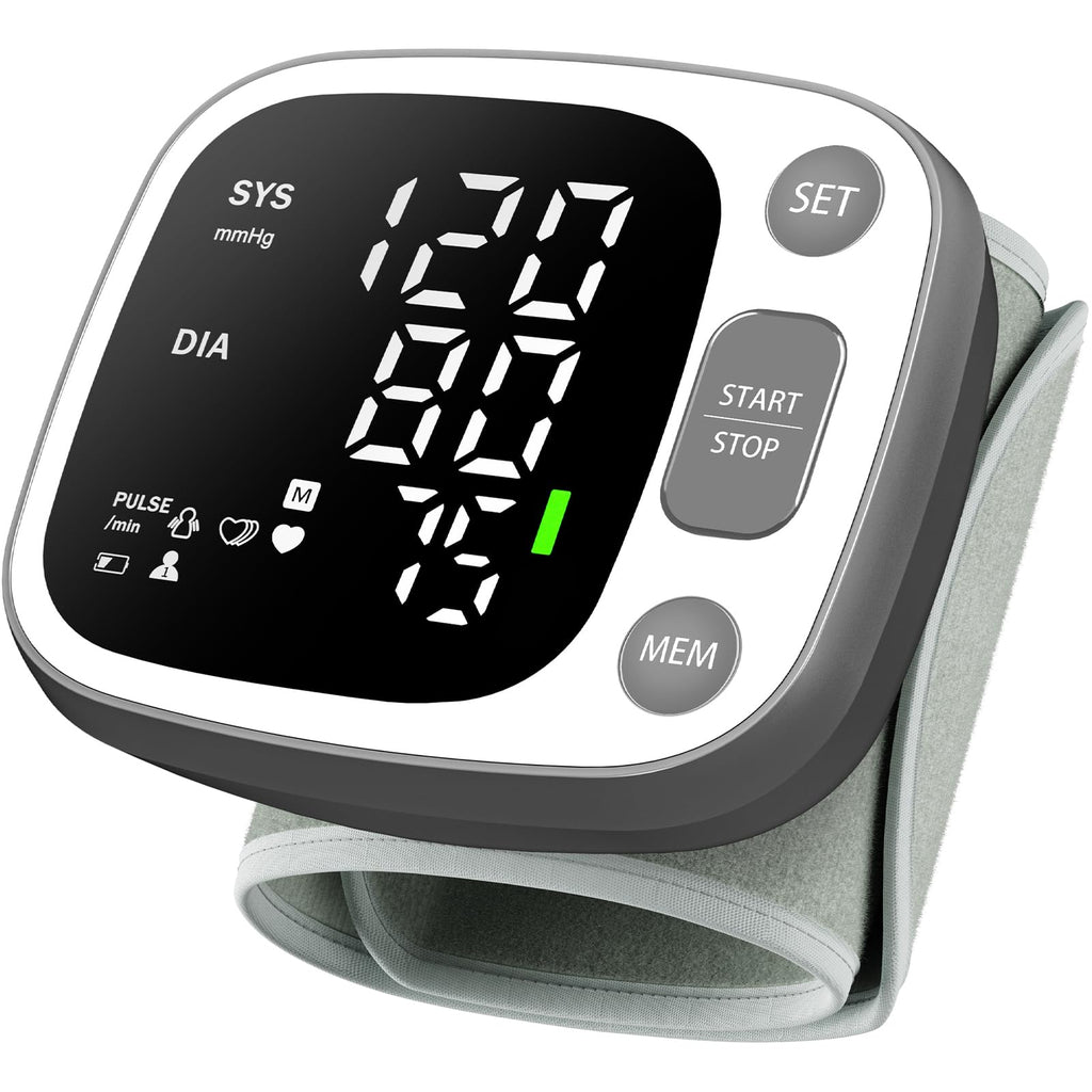 Oklar Wrist Blood Pressure Monitor, FDA Cleared Rechargeable BP Machine