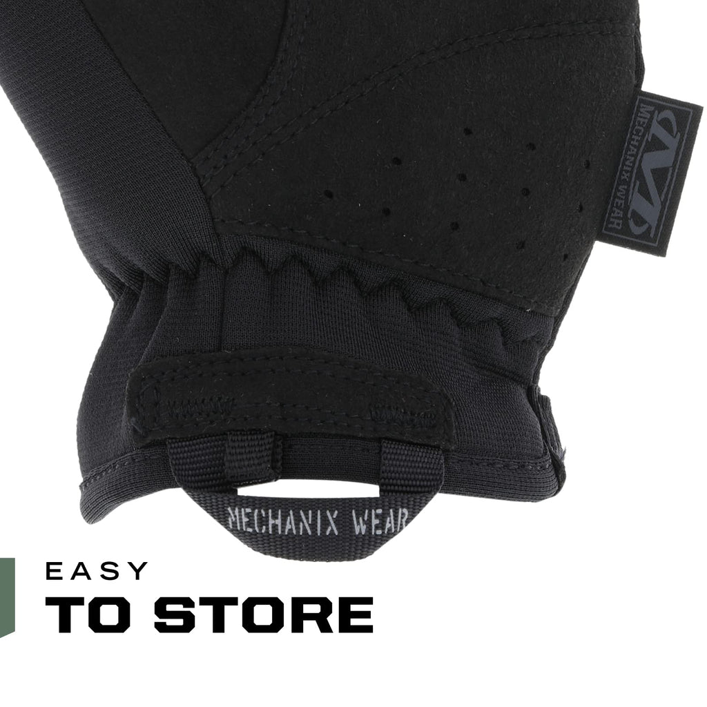 Mechanix Wear FastFit Tactical Gloves - Heavy Duty Lightweight Multipurpose Gloves - Flexible Grip & Reinforced Palm - Touchscreen Capable - Medium- Covert Black