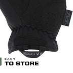 Mechanix Wear FastFit Tactical Gloves - Heavy Duty Lightweight Multipurpose Gloves - Flexible Grip & Reinforced Palm - Touchscreen Capable - Medium- Covert Black