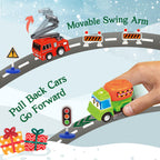 2026 Advent Calendar for Kids Boys, 24 Days Toy Cars with Scene Accessories