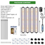Wolezek 14in Grow Light Strip for Indoor Plants, Full Spectrum