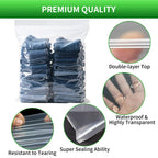 TUXIYA 25PACK 5 Gallon Large Zipper Bags for Storage 18 x 24 Inch, Large Clear Zipper Bags Reusable with Sealable Zippers Top for Clothes, Travel & Moving,Thick 4 Mil