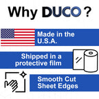 Duco Clear Cast Acrylic Sheets 1/4" (6mm) Thick 24" x 24" - 1 Pack of USA-Made Transparent Plexiglass Sheet - Shatter Resistant Acrylic Board for Window Replacements, Displays, Signs, & Shelving