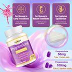 Kynderynl Pregnenolone with Ashwagandha for Women, Pregnenolone 100mg (2 Tablets) or 50mg (1 Tablet) Dose, 8-in-1 Formula with DHEA, Black Cohosh, Dual-Dosing, Vegan, Gluten Free, 90 Chewable Tablets