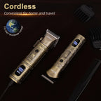 Ufree Beard Trimmer for Men with Hair Clipper, Professional Hair Clippers for Men and Hair Trimmers, Cordless Electric Razor Mens Grooming Kit for Nose, Face, Ear, Body, Gifts for Men Husband Father