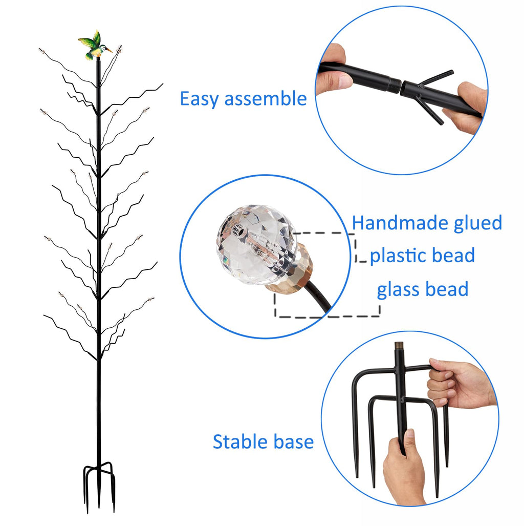 7.2FT Tall Wine Bottle Trees Stand for Garden Decorative, Rustproof Metal Bottle Tree Holder, Holds Up to 15 Bottles (Black)