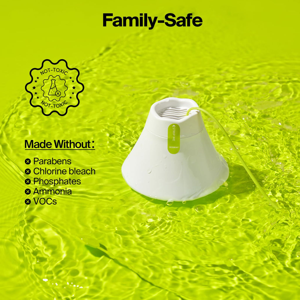 CECEBEAR In-Tank Toilet Cleaner Bottle, Automatic Toilet Bowl Cleaners for Hard Water Stains, Septic System Friendly, Long Lasting Up to 180 Days / 1000+ Flushes