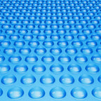 VEVOR Solar Pool Cover, 28 x 14 ft Rectangle Solar Cover 16 mil for Pools, Inground Above Ground Swimming Pool Solar Blanket with Bubble, Heat Retaining Solar Covers Blue