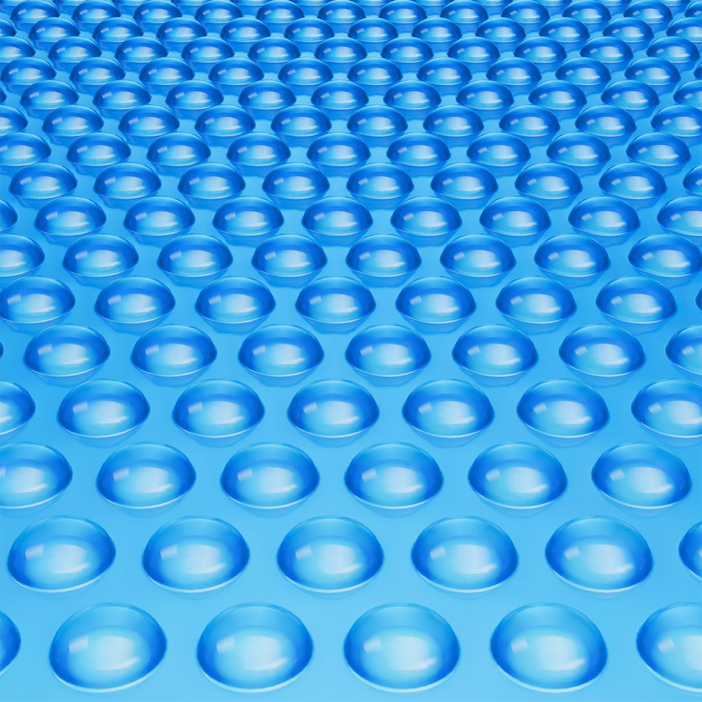 VEVOR Solar Pool Cover, 24 x 12 ft Rectangle Solar Cover 12 mil for Pools, Inground Above Ground Swimming Pool Solar Blanket with Bubble, Heat Retaining Solar Covers Blue